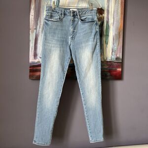 FRAME Women Le One Skinny Jeans Sz 2 Light Wash Stretch